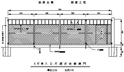 工地大門-示意圖